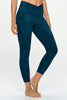 Kate - Peacock Tie Dye - Cross Over - Capri Legging (High-Waist)